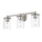 Z-Lite Thayer Vanity, 3-Light, 22.5 In.W x 5.75 In.L x 8.75 In.H, Brushed Nickel/Clear 742-3V-BN - alternate 6